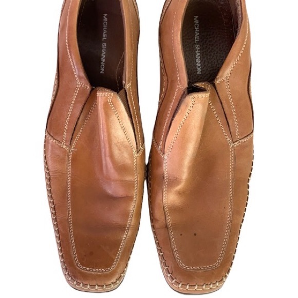 MICHAEL SHANNON Men’s Leather Loafers | 9 - Picture 3 of 9